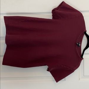Burgundy shirt
